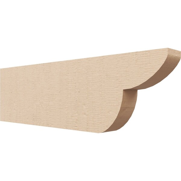 Ekena Millwork 2in. W x 6in. H x 20in. L Crestline Woodgrain TimberThane Rafter Tail, Primed Tan RFTUR02X06X20CRERCPR - main